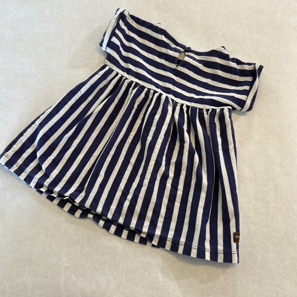 Tea Collection Dress, blue and white stripes - Picture 3 of 5